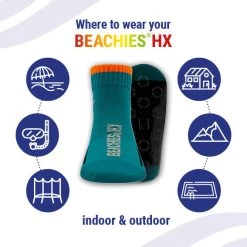 Swim Style Soldes -Swim Style Soldes chaussettes deauchaussettes de plage unicolore bleu 1